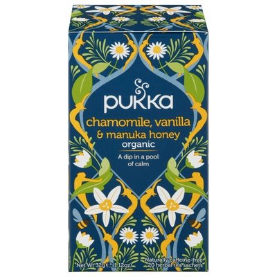 Pukka Chamomile Vanilla & Manuka Honey 4/20 Bag [UNFI #46395]