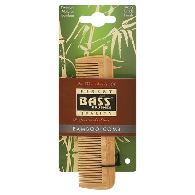 Bass Brushes Comb Pocket Fine Tooth Wood 1 Ct [UNFI #09165] T