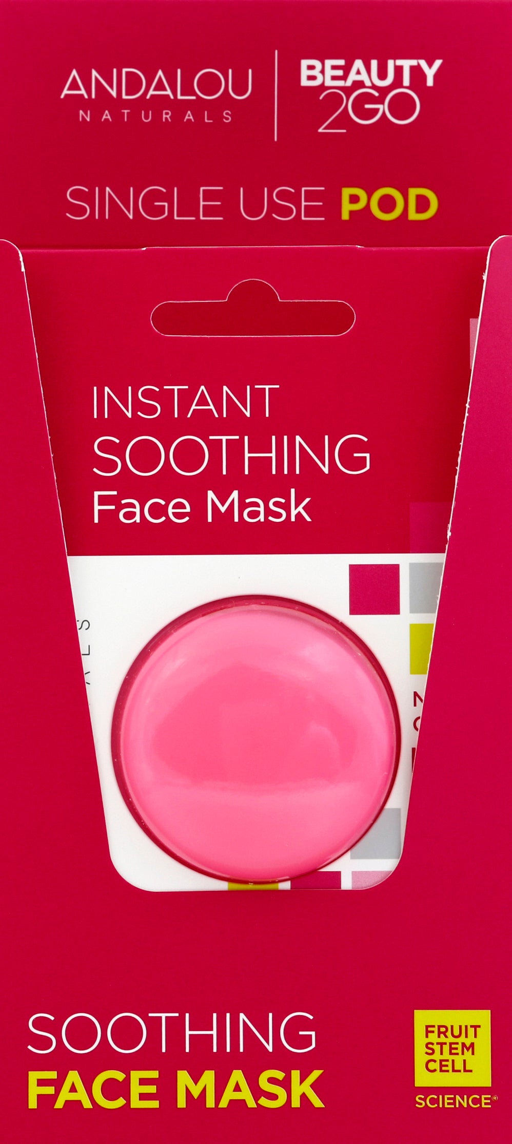 Andalou Naturals Mask Instant Soothing 6/.28 Oz [UNFI #17189] T