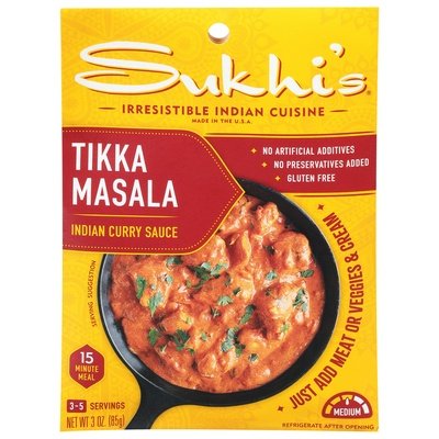 Sukhis Sauce Curry Tikka Masala 6/3 Oz [UNFI #44839]