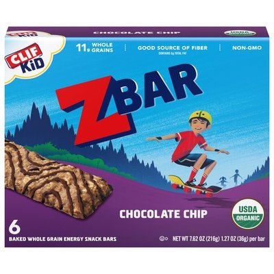 Clif Kid Zbar Chocolate Chip 9/6/1.27 Oz [UNFI #07983]