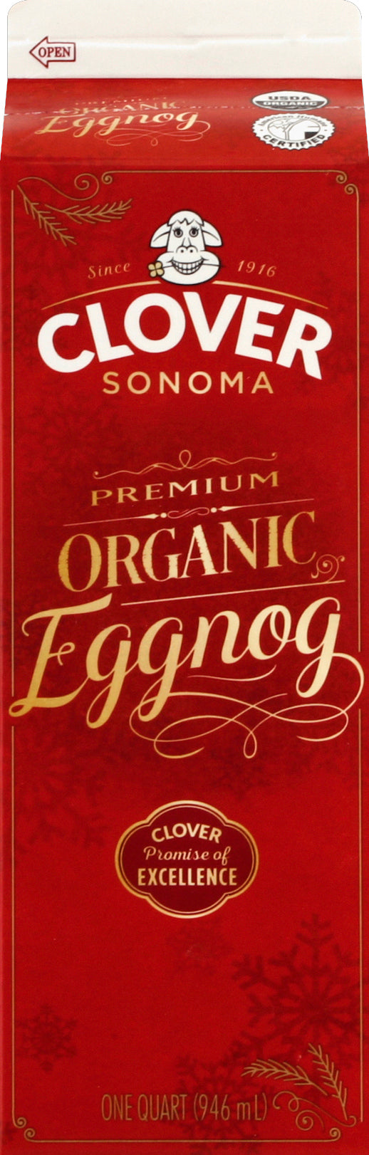 Clover Sonoma Eggnog 12/32 Oz [UNFI #42319]