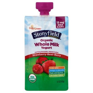 Stonyfield Organic Pouch Strawberry Beet Berry 8/3.5 Oz [UNFI #18592]