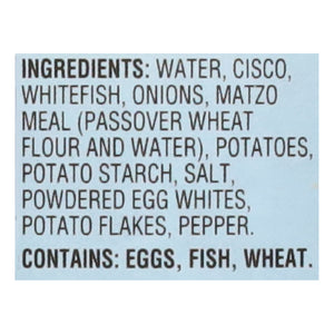 Manischewitz Whitefish Liquid 12/24 Oz [UNFI #73425]