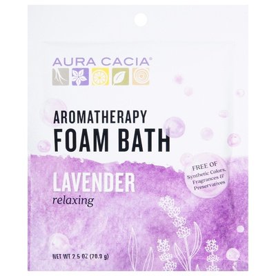 Aura Cacia Lavender Foam Bath 6/2.5 Oz [UNFI #50884] T