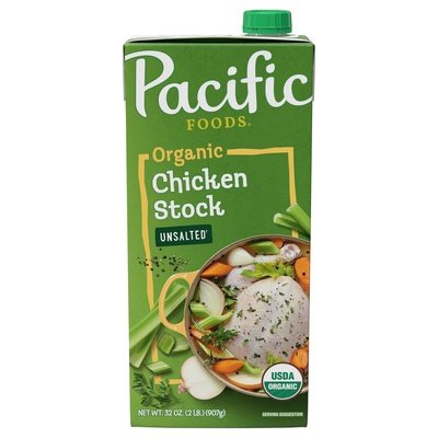 Pacific Foods Culinary Chicken Stock,Unsalted 12/32 Oz [UNFI #18067]