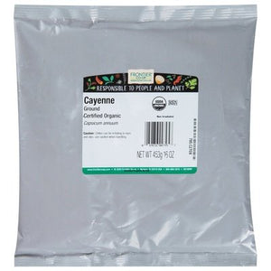 Frontier Nat Prod Co-op Cayenne Pepper Ground 30,000 Hu 1 Lb [UNFI #28396]