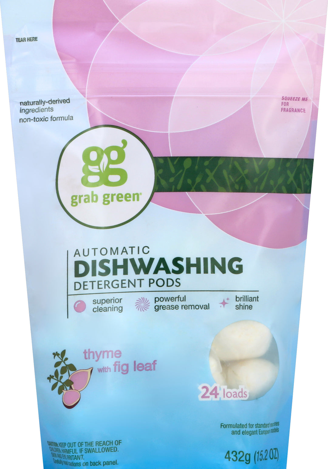 Grab Green Thyme Fig Leaf 6/24 Ct [UNFI #61191] T