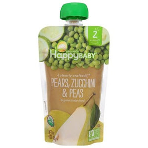 Happy Baby Pears Zucchini & Peas 16/4 Oz [UNFI #26829]