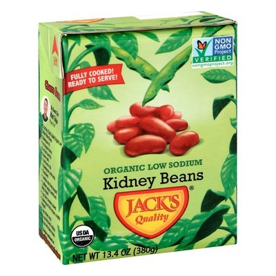 Jacks Quality Low Sodium Kidney Beans 8/13.4 Oz [UNFI #14535]