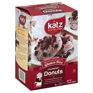 Katz Gluten Free Donuts Cranberry 6/10.5 Oz [UNFI #84039]