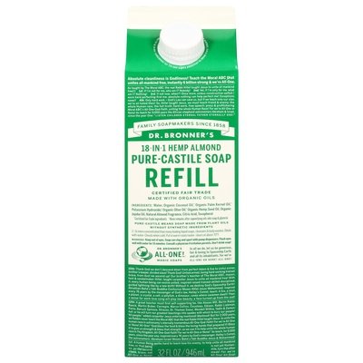 Dr. Bronners Almond Refill 32 Oz [UNFI #06560] T