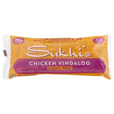 Sukhis Chicken Vindaloo Wrap 8/5.5 Oz [UNFI #71662]