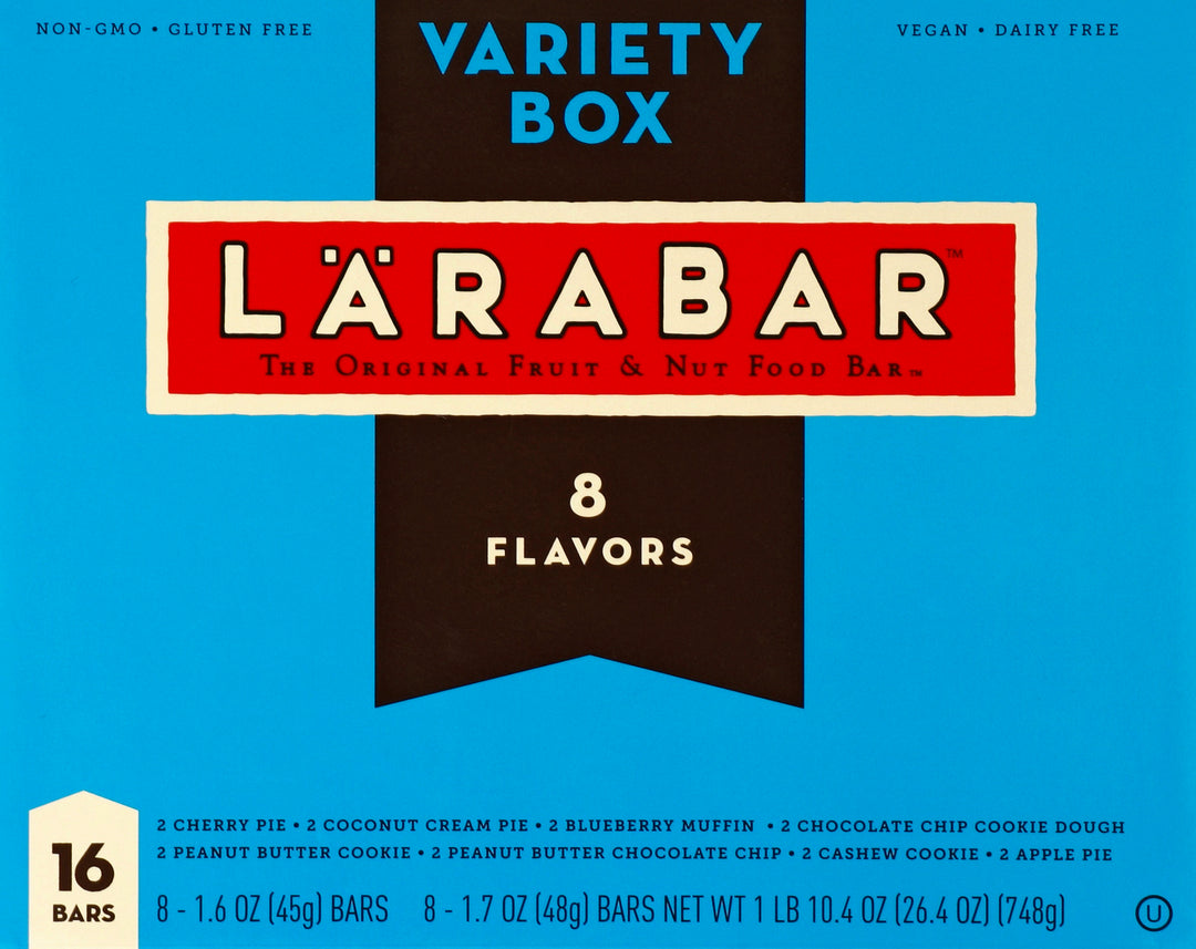 Larabar 8 Flavor Bar Variety Box 4/16 Ct [UNFI #25973]