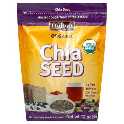 Nutiva Chia,Black 6/12 Oz [UNFI #26387]