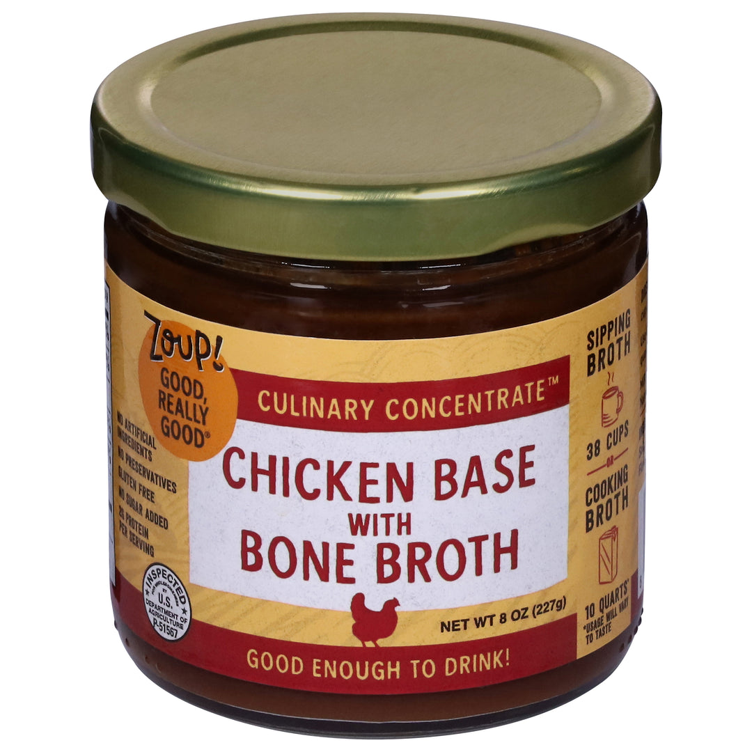 Zoup! Good Really Good Chicken Base Bone Broth 6/7 Oz [UNFI #85240]