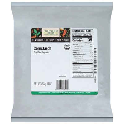 Frontier Nat Prod Co-op Cornstarch 1 Lb [UNFI #28371]