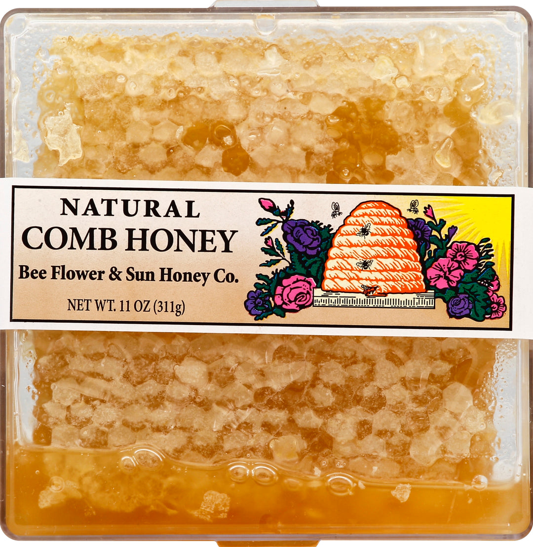 Bee Flower And Sun Honey Natural Comb Honey 12/11 Oz [UNFI #69371]