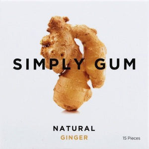 Simply Gum Natural Ginger 12/15 Ct [UNFI #30409]