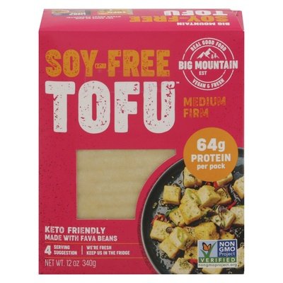 Big Mountain Foods Tofu Original Soy-Free 8/12 Oz [UNFI #24280]