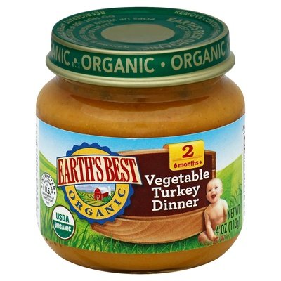 Earths Best Vegetable & Turkey Dinner 10/4 Oz [UNFI #20465]