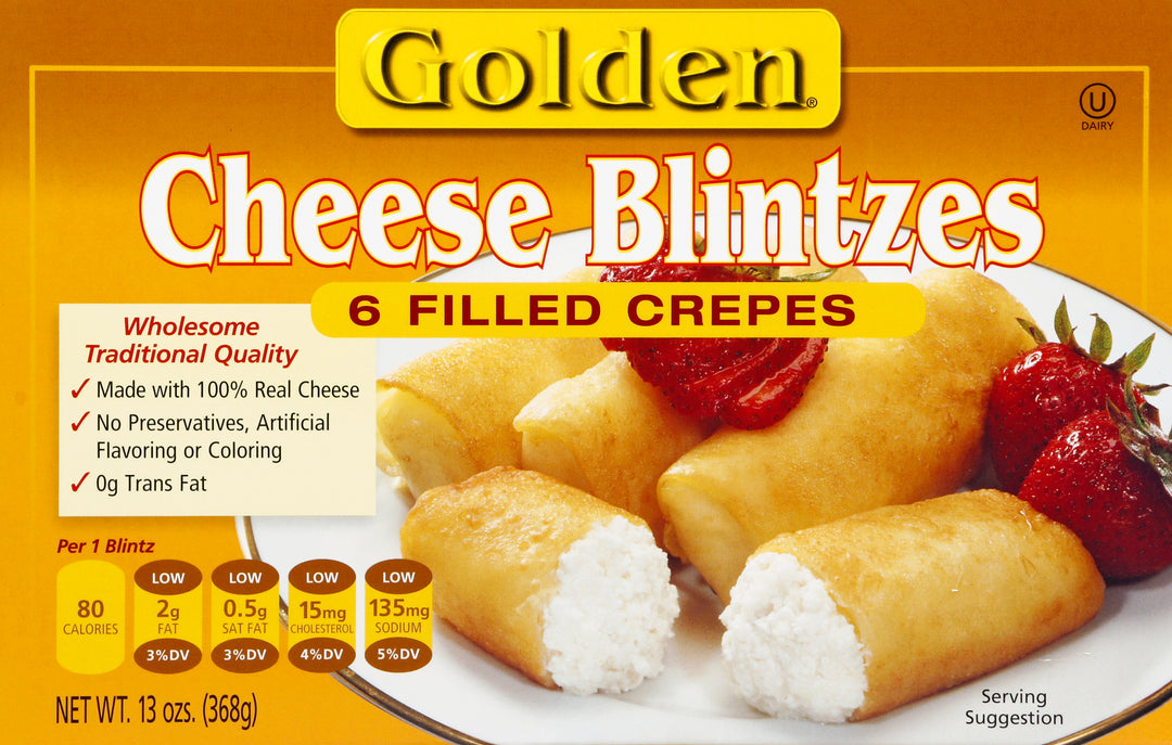 Golden Cheese 6 Filled Crepes 12/13 Oz [UNFI #72792]