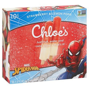 Chloes Spider-Man Strawberry Lemon 6/10/1.5 Oz [UNFI #69095]