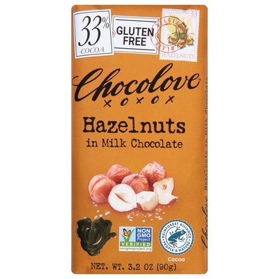 Chocolove Milk With Hazelnuts 12/3.2 Oz [UNFI #30398]