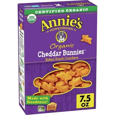 Annies Homegrown Cheddar Bunnies Baked Snack 12/7.5 Oz [UNFI #52264]