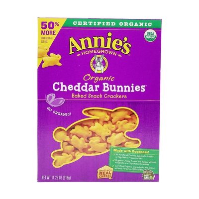 Annies Homegrown Cheddar Bunnies Baked Snack 6/11.25 Oz [UNFI #08070]