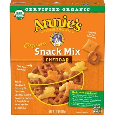 Annies Homegrown Snack Mix Bunnies Cheddar 12/9 Oz [UNFI #23510]