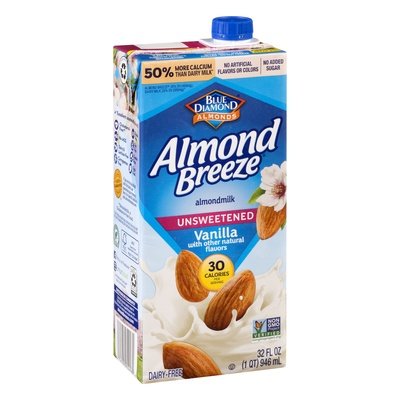 Almond Breeze Vanilla Unsweetened 12/32 Oz [UNFI #20121]