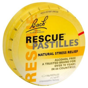 Bach Flower Essences Rescue Pastilles Display 12/50 Gr [UNFI #86410] T