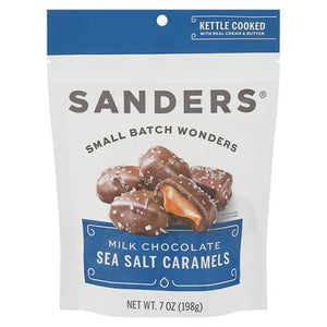 Sanders Milk Choc Sea Salt Caramels 6/7 Oz [UNFI #56769]