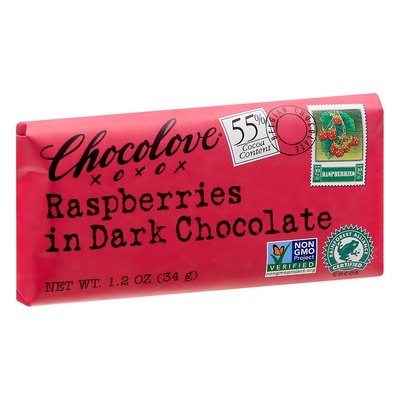 Chocolove Dark With Raspberries 12/1.2 Oz [UNFI #20841]