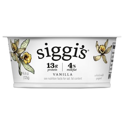Siggis Vanilla 4% 12/4.4 Oz [UNFI #18494]