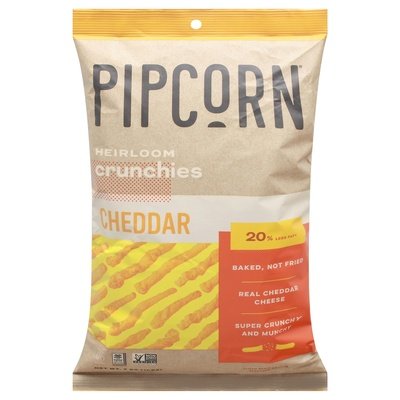 Pipcorn Cheddar Crunchies 12/7 Oz [UNFI #60289]