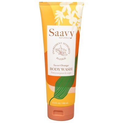 Saavy Naturals Sweet Orange Body Wash 8.5 Oz [UNFI #03294] T