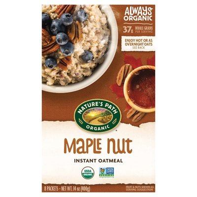 Natures Path Oatmeal Maple Nut 8Ct 6/14 Oz [UNFI #38431]
