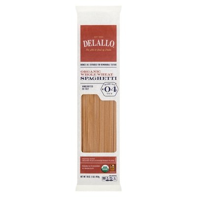 Delallo Spaghetti #4 Whole Wheat 16/16 Oz [UNFI #61948]