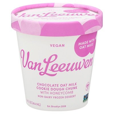 Van Leeuwen Ice Cream Oatmlk Choc Ckie Dough Chunk 8/14 Oz [UNFI #50953]