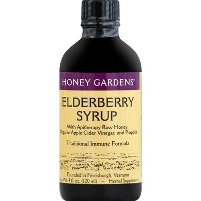 Honey Gardens Honey Elderberry Extract 4 Oz [UNFI #44813] T