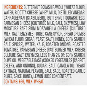 Evol Foods Ravioli Butternut Squash/Sage 8/8.13 Oz [UNFI #70525]
