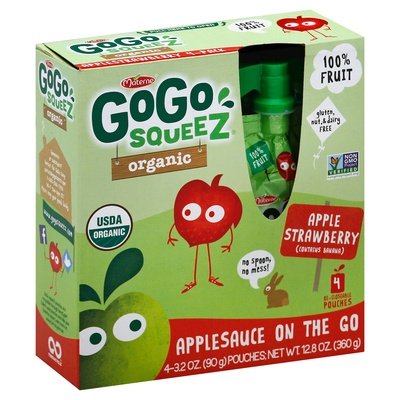 Gogo Squeez Apple Strawberry 12/4/3.2 Oz [UNFI #62480]