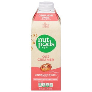 Nutpods Oat Cinnamon Swirl Unsweetend 6/25.4 Oz [UNFI #13932]