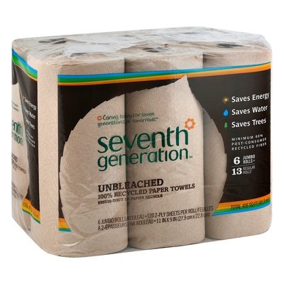 Seventh Generation Paper Towels Brown 4/6/120 Ct [UNFI #61373] T
