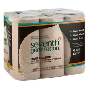 Seventh Generation Paper Towels Brown 4/6/120 Ct [UNFI #61373] T