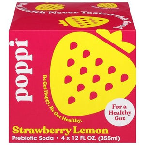 Poppi Strawberry Lemon 6/4/12 Oz [UNFI #15376] T