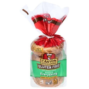 Canyon Bakehouse Bagels,Everything,Gf 6/14 Oz [UNFI #18113]
