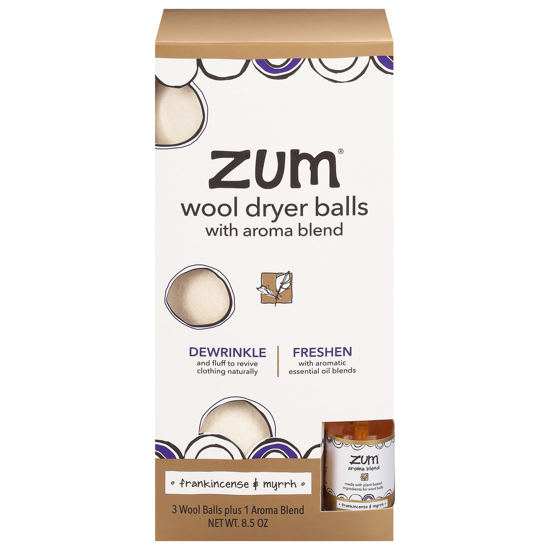Zum Wool Dryer Balls AromaOG1 6/8.5 OZ [UNFI #92921] T